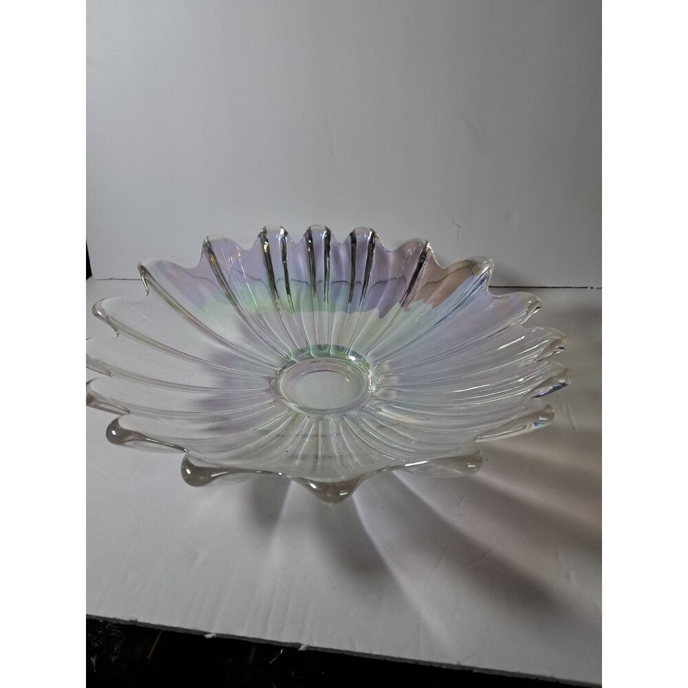 Vintage Federal Celestial Carnival Iridescent Glass Dish Bowl
